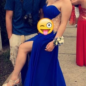 Royal blue prom dress
